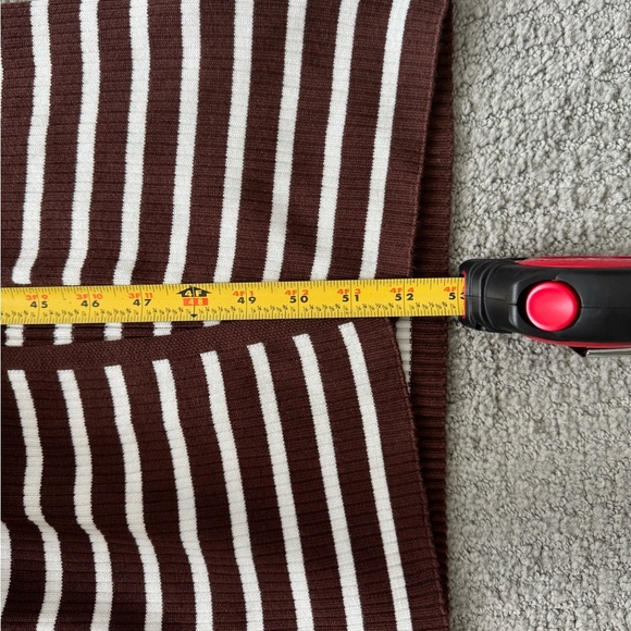 Say What Striped Maxi Dress with Gold Chain Belt - Picture 9 of 9